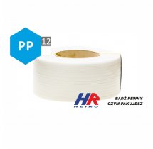 Polypropylene Strap PP 12 x 0.60/200/2500 m/white