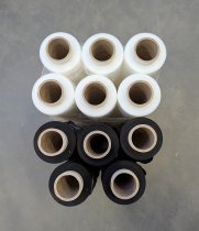 FOLIA STRETCH TRANSPARENT I CZARNA ZESTAW - 11 ROL